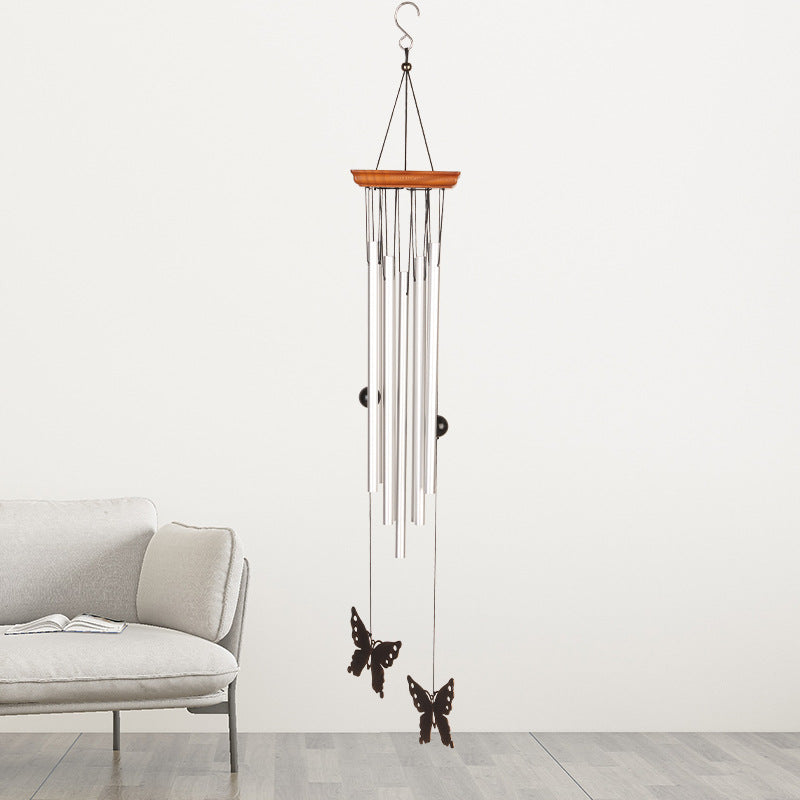 Wholesale Metal Aluminum Tube Butterfly Creative Wind Chime Ornaments
